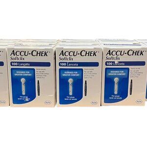 ACCU-CHEK Softclix 100 Lancets x 14 boxes Total 1,400 Exp. 2025 Sealed Boxes
